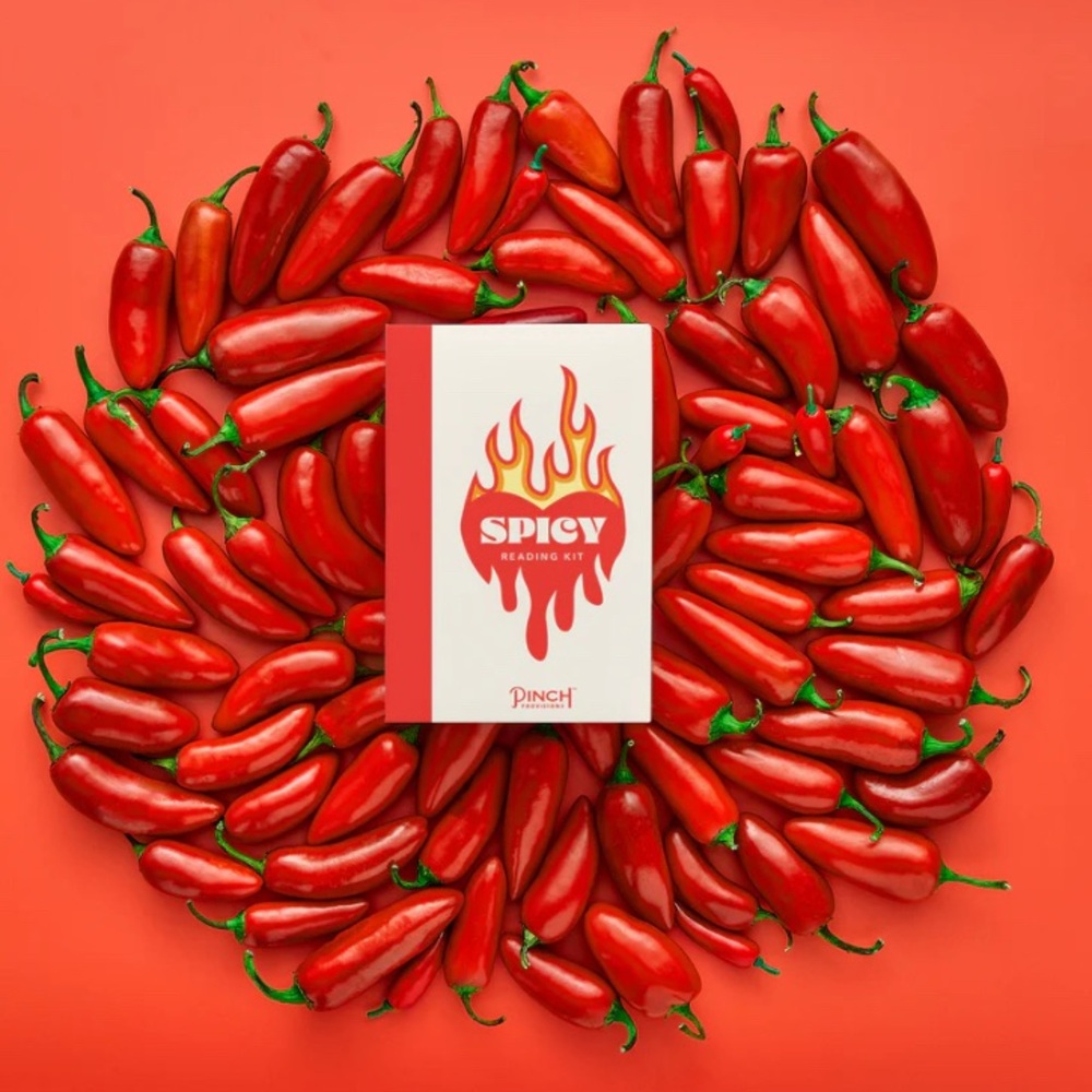 New!! Pinch Spicy Reading Kit: Chili Pepper Party Socks and Accessories Set